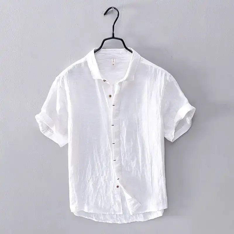 Elegante camisa de verano de lino