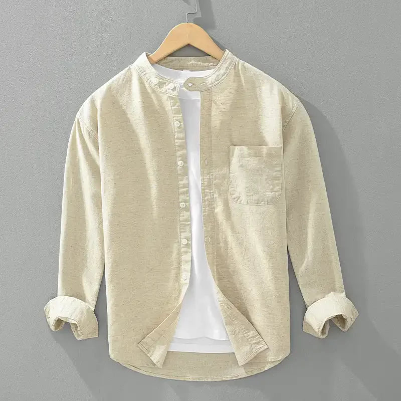 Camisa informal japonesa para hombre