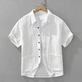 Camisa informal japonesa de lino