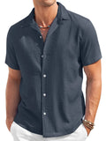 Camisa informal de manga corta para hombre
