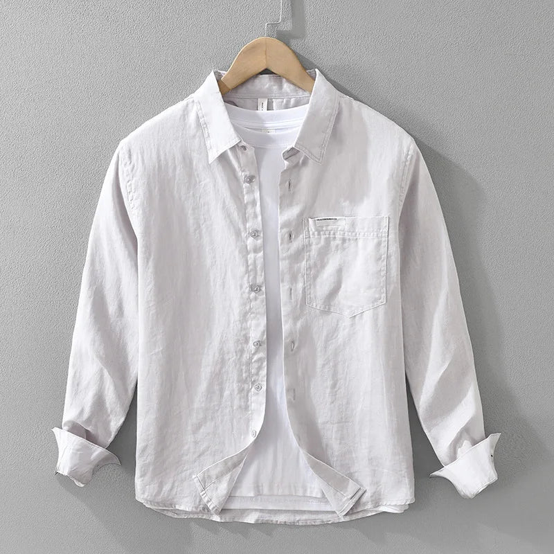 Camisa informal de lino