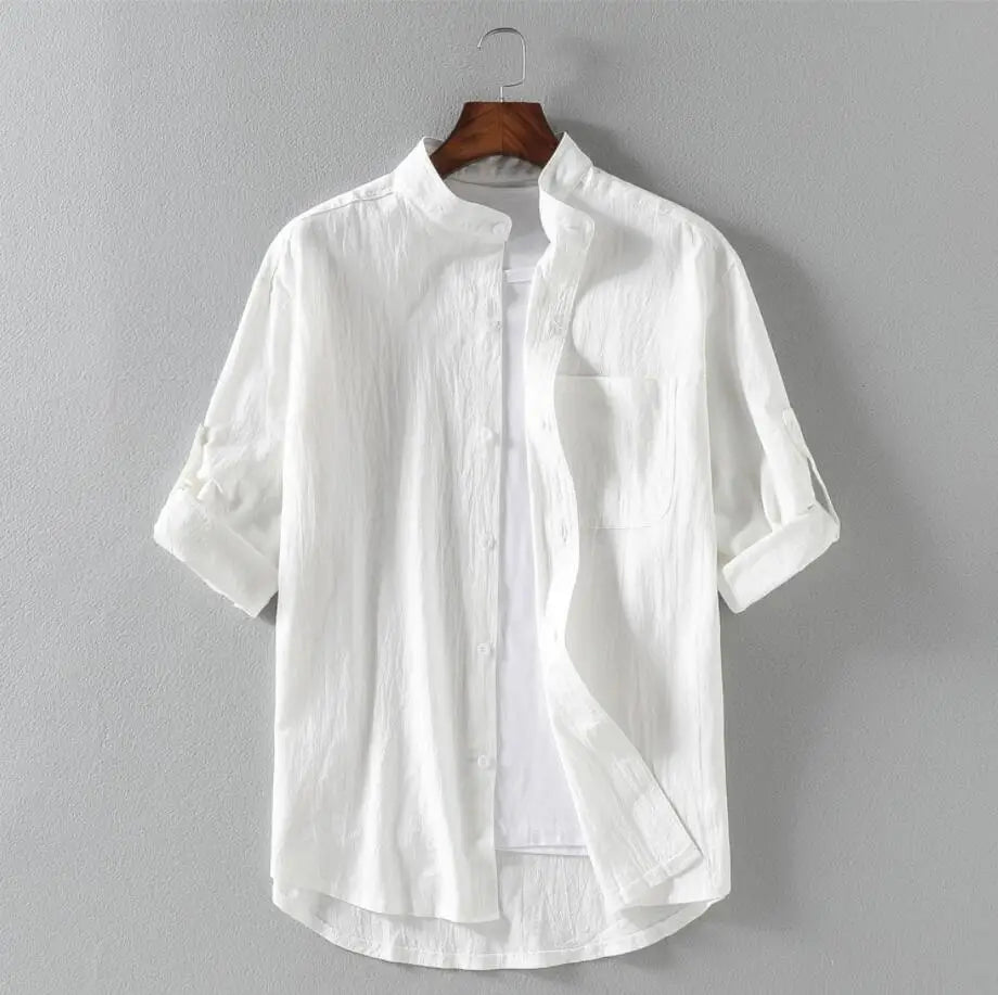 Camisa informal de lino