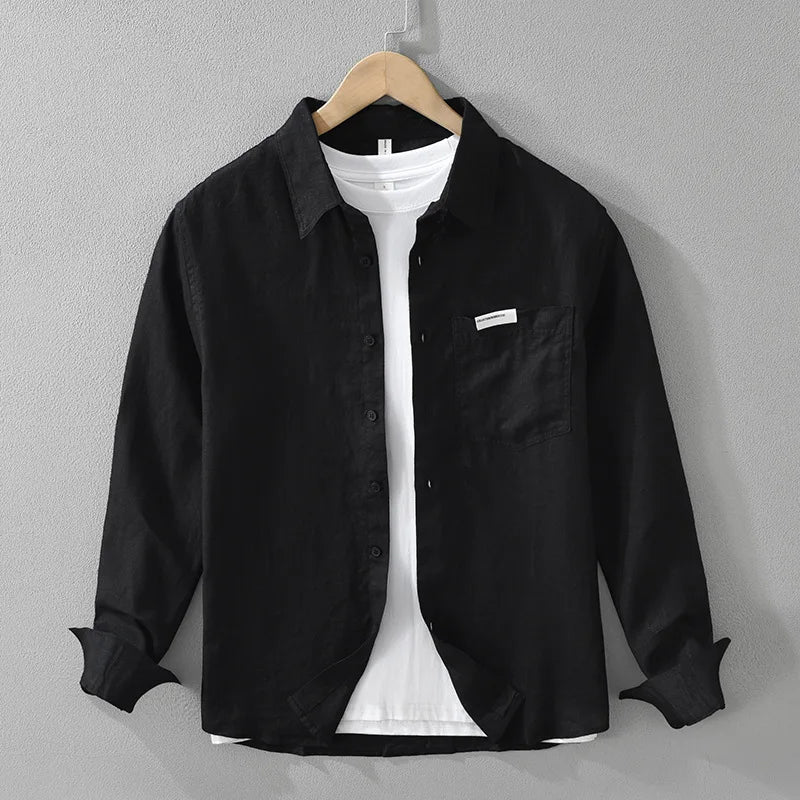 Camisa informal de lino