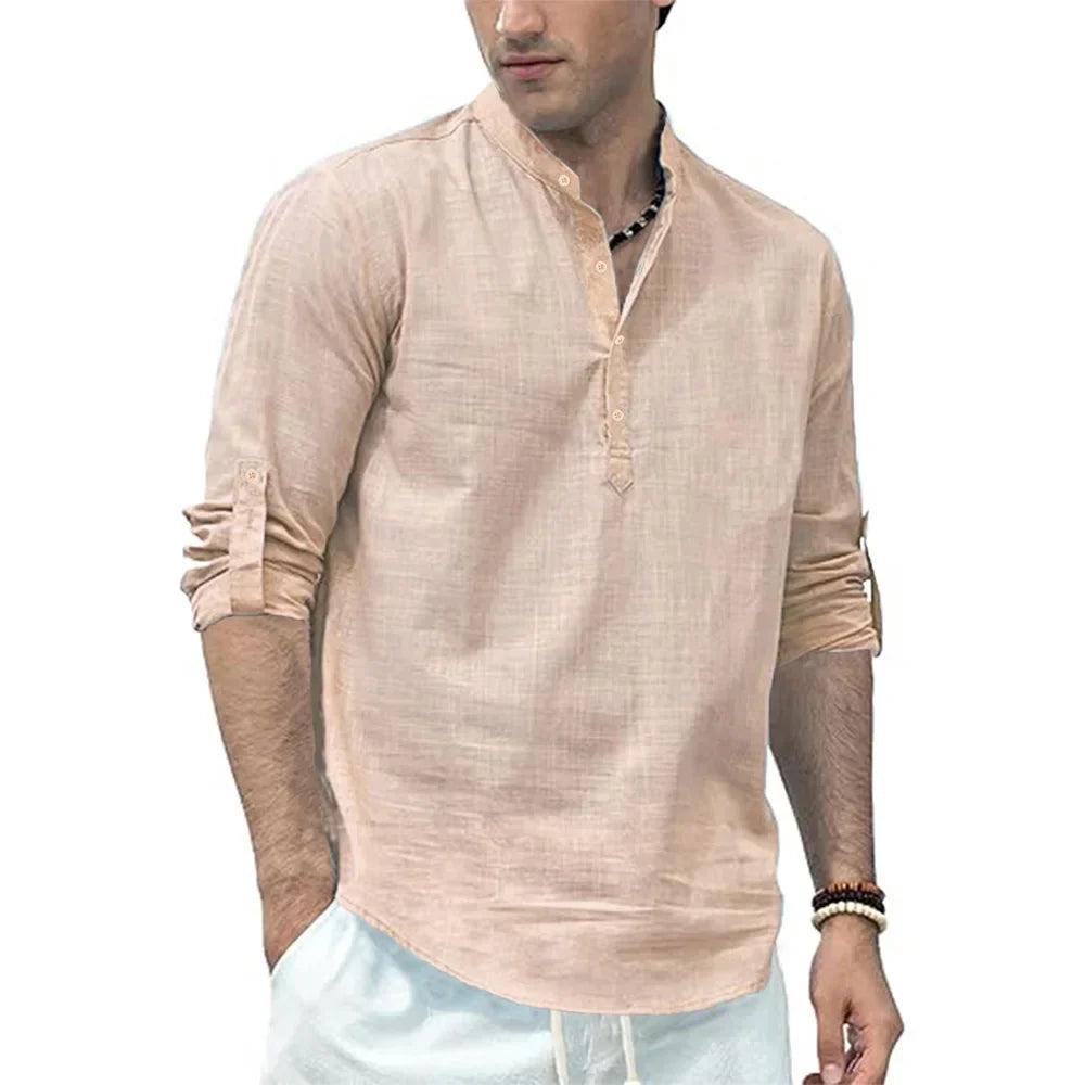 Camisa Henley informal