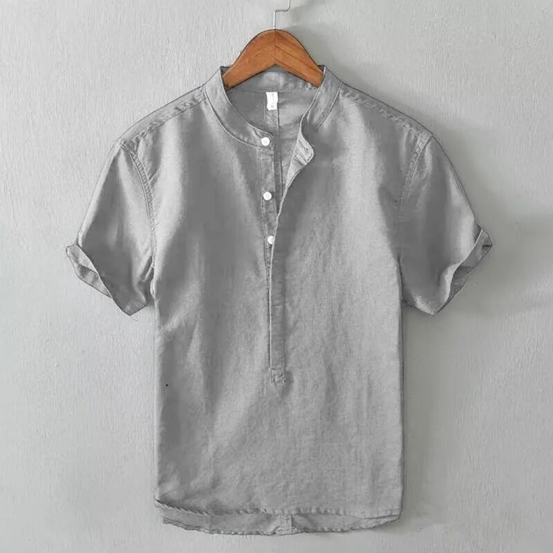 Camisa informal de manga corta para hombre