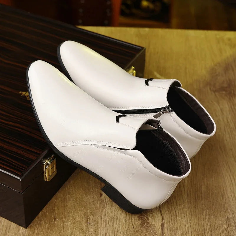 Botas de cuero Beckett con cremallera
