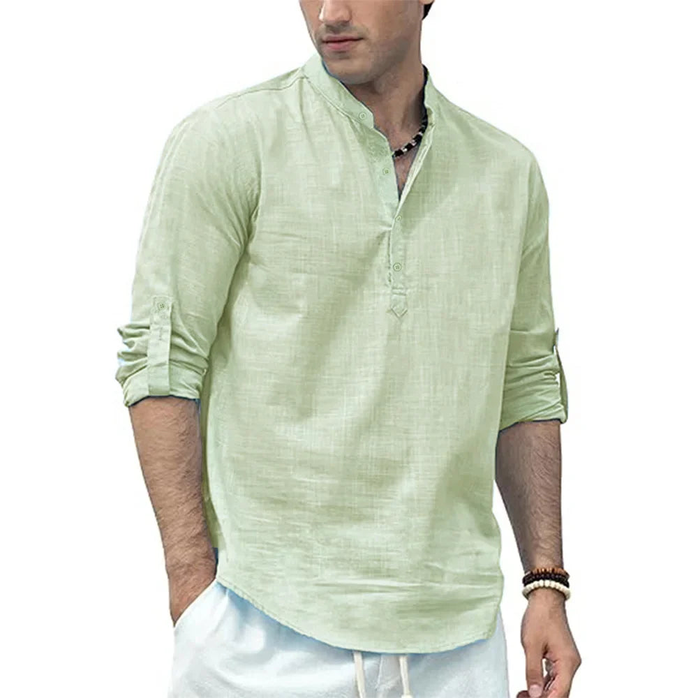 Camisa Henley informal