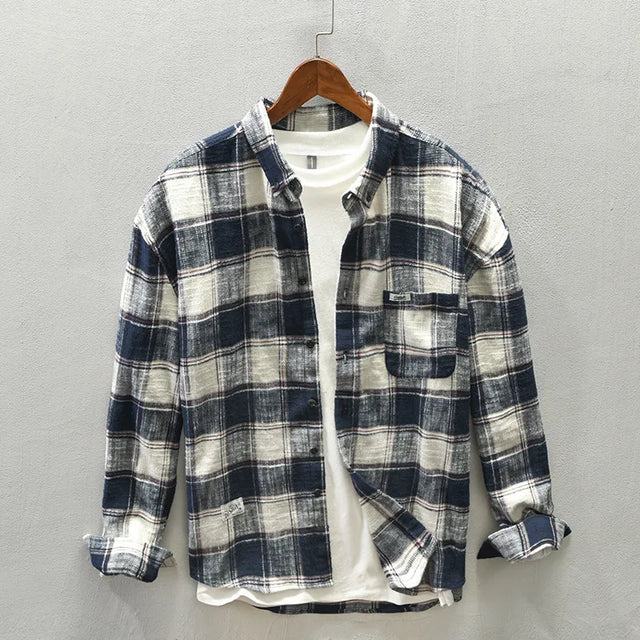Camisa elegante a cuadros