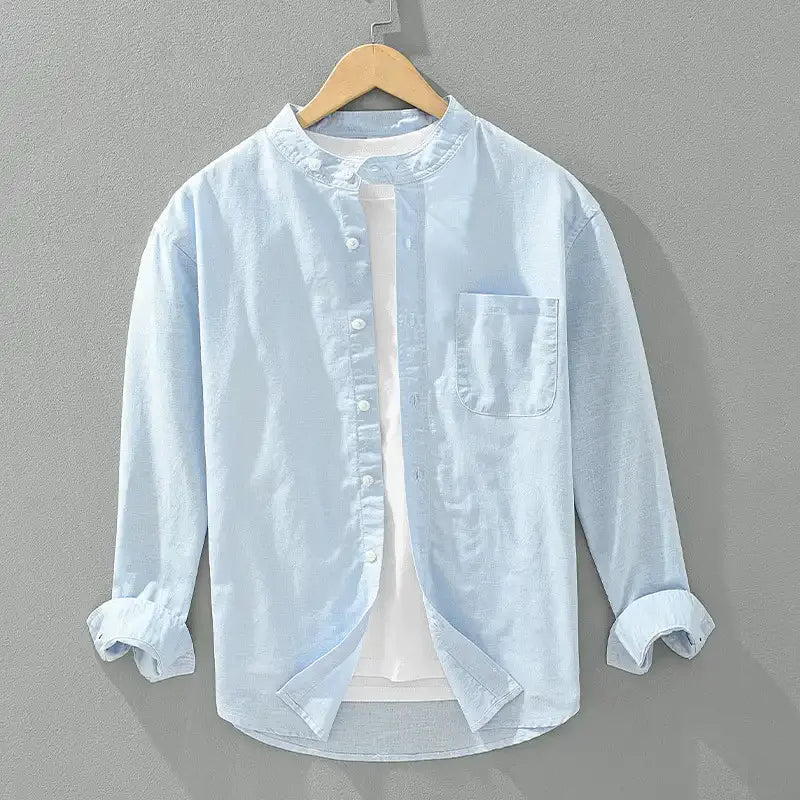 Camisa informal japonesa para hombre