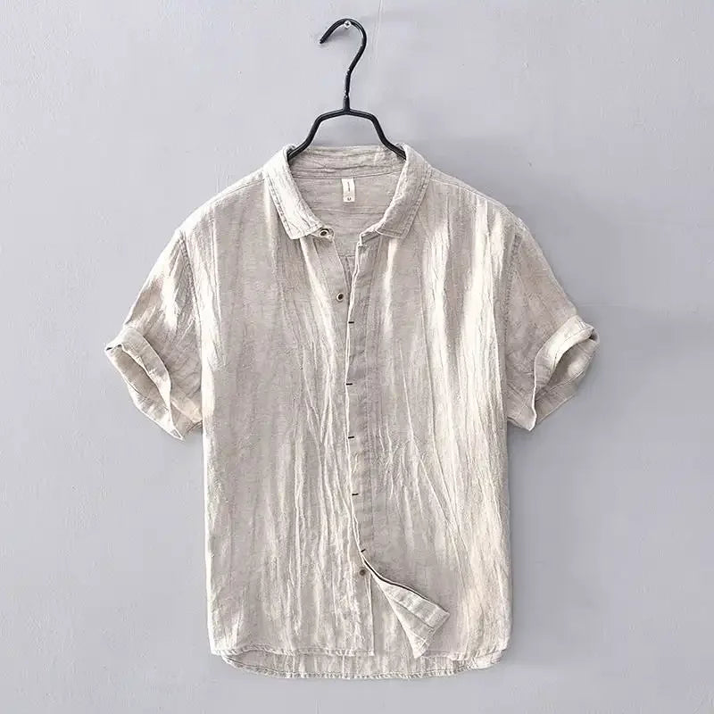 Elegante camisa de verano de lino