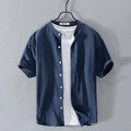 Camisa de verano de algodón y lino