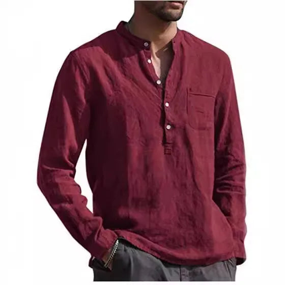 Camisa de algodón transpirable