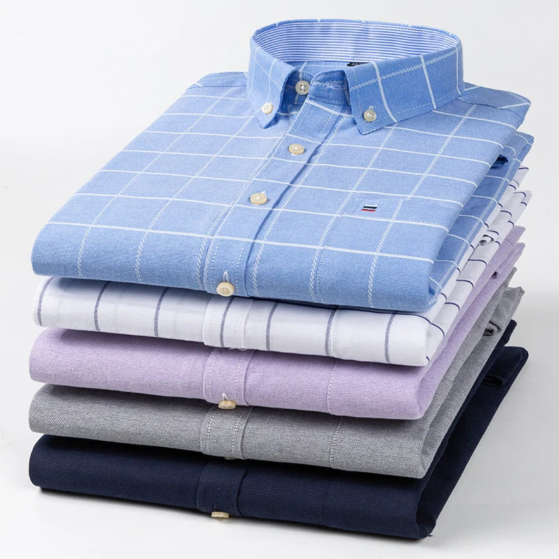 Camisa informal de algodón