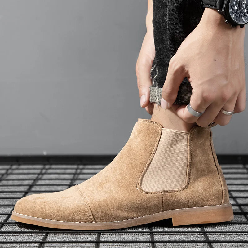 Botines elegantes de ante