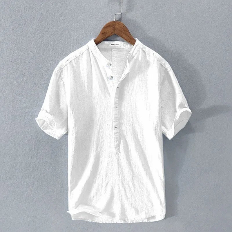 Camisa informal de manga corta para hombre