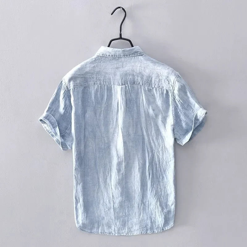 Elegante camisa de verano de lino