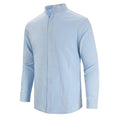 Elegante camisa de algodón y lino de manga larga