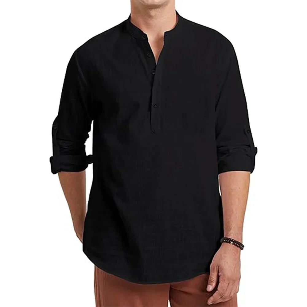 Camisa Henley informal