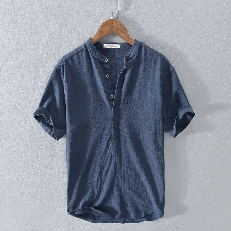 Camisa informal de manga corta para hombre
