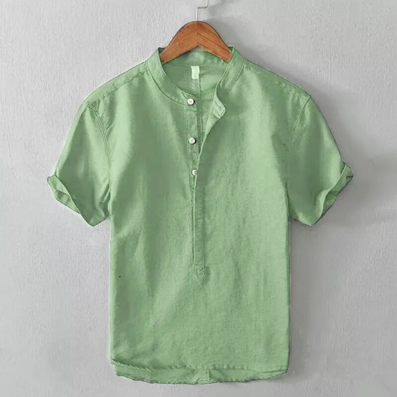 Camisa informal de manga corta para hombre