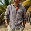 Camisa informal de lino