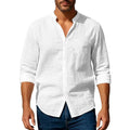 Camisa de verano de algodón y lino