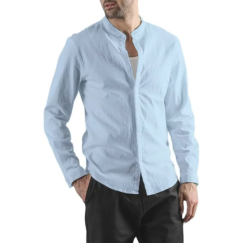 Camisa elegante y ligera de lino