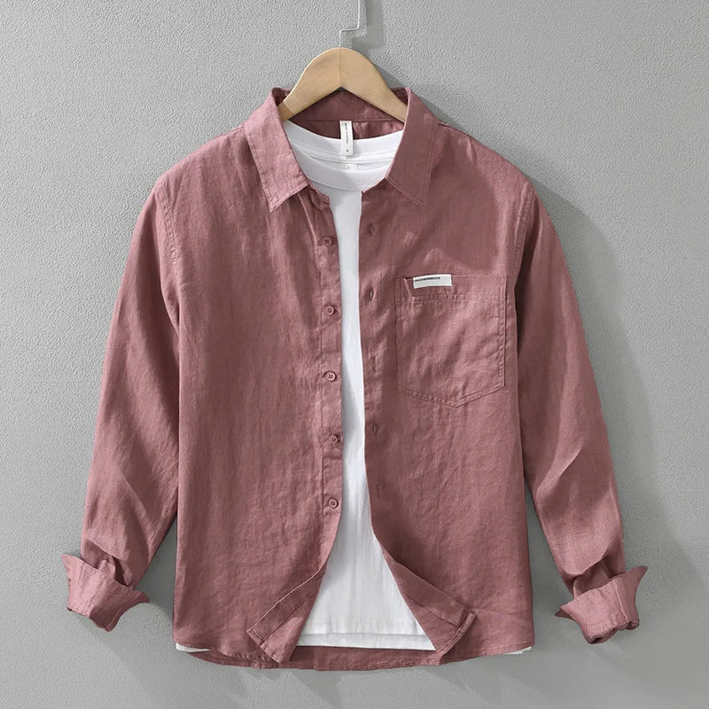 Camisa informal de lino
