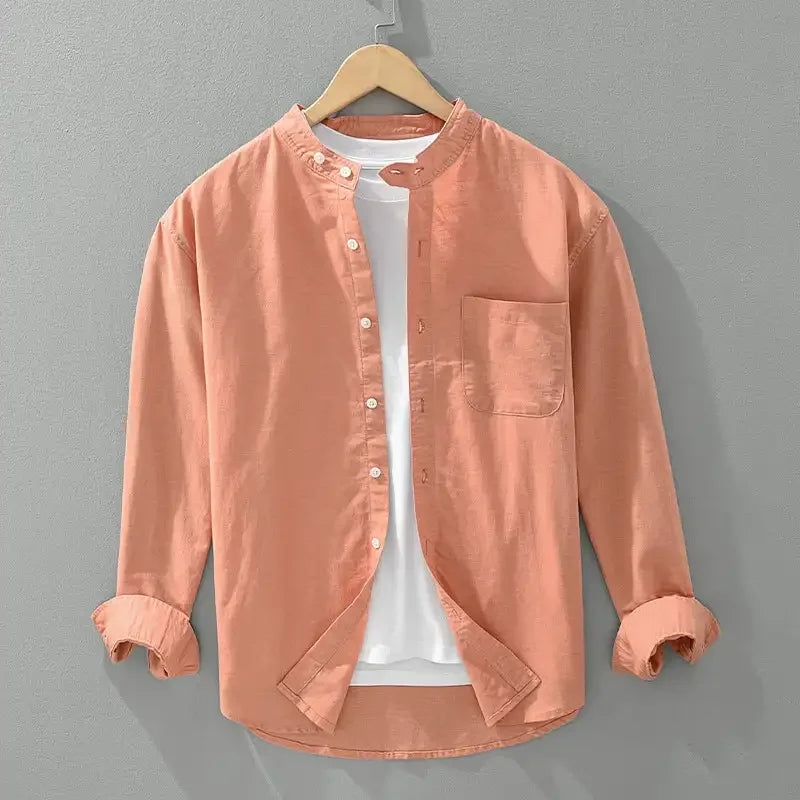 Camisa informal japonesa para hombre