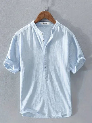 Camisa informal de manga corta para hombre