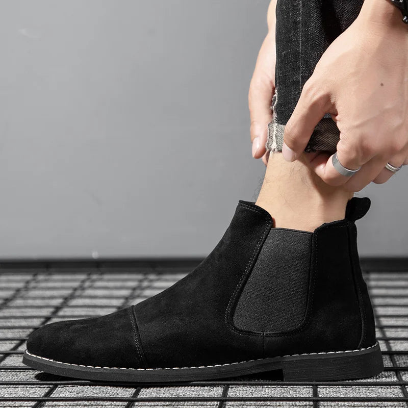 Botines elegantes de ante