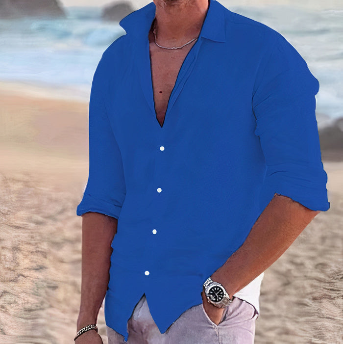 Camisa informal de lino