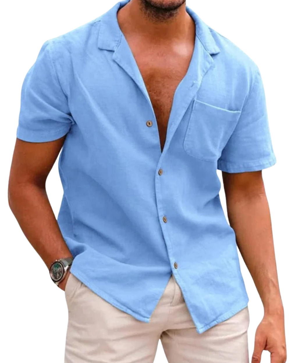 Camisa elegante de algodón