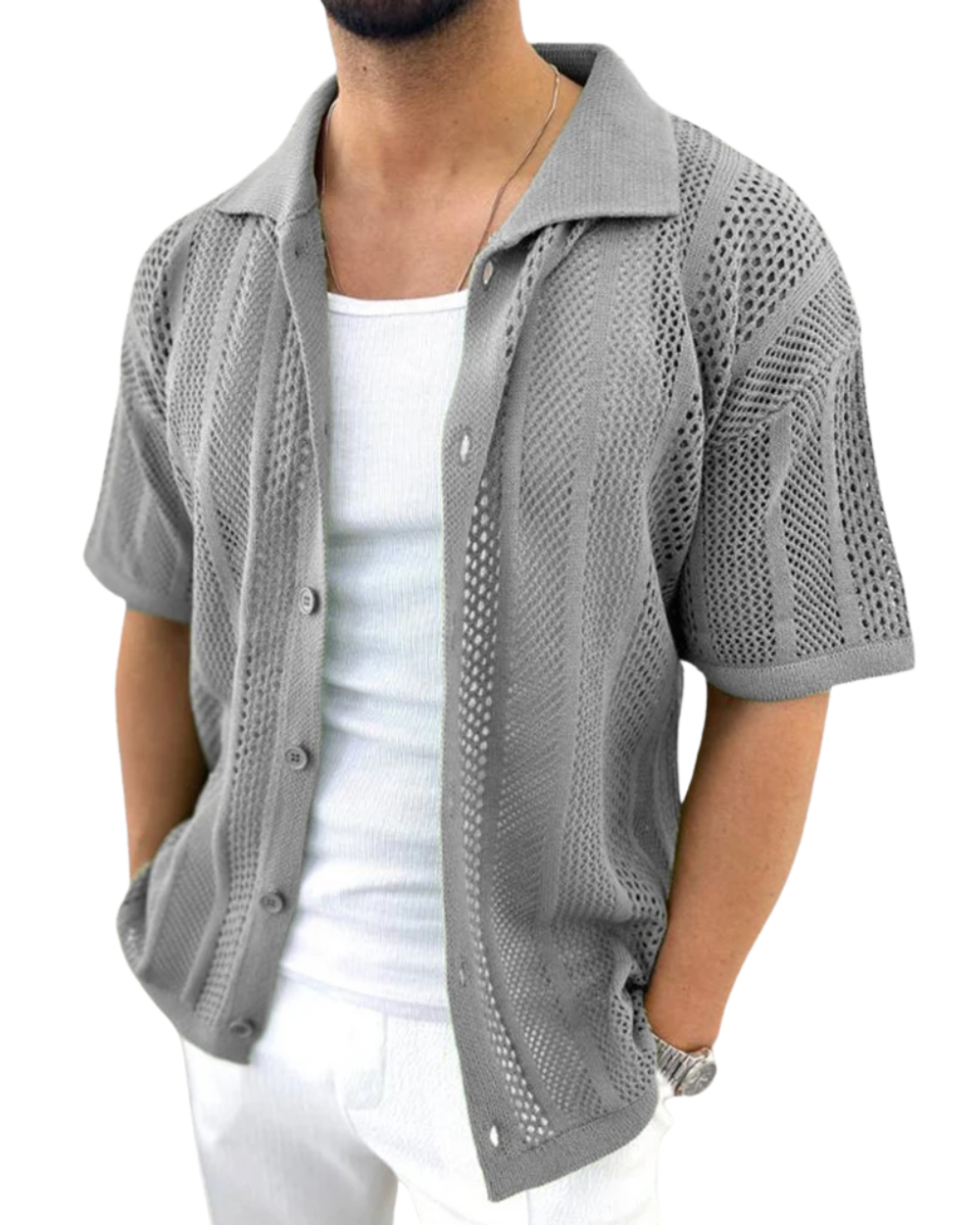 Camisa elegante de punto