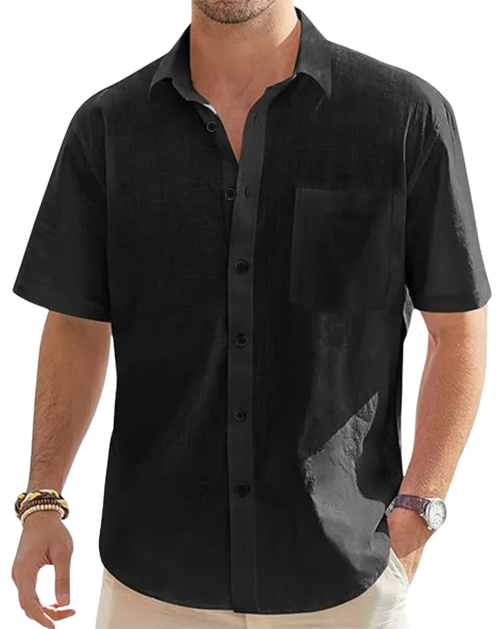 Camisa elegante de algodón