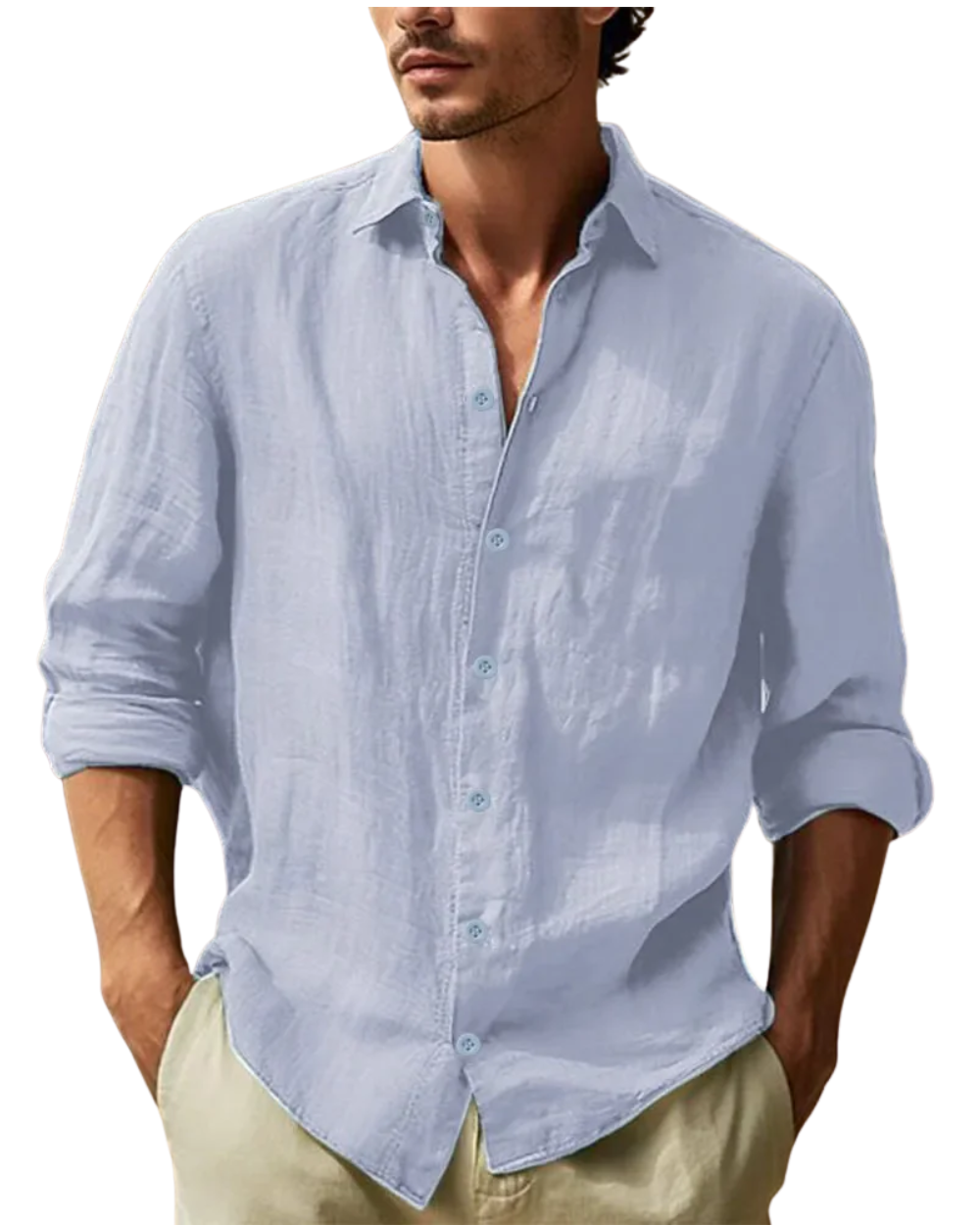 Camisa informal de lino