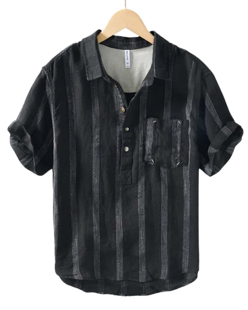 Elegante camisa japonesa de lino