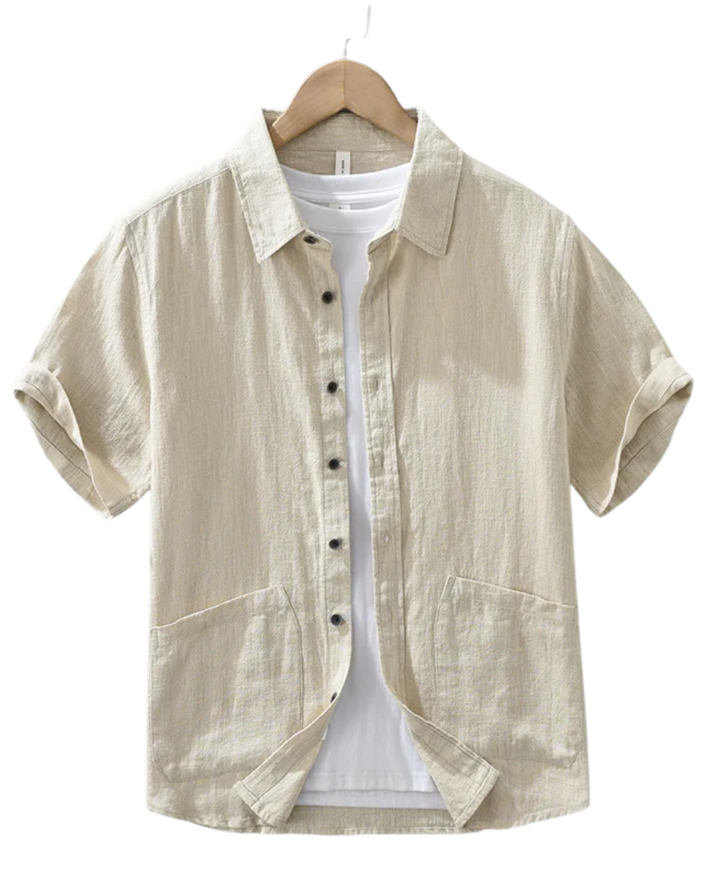 Camisa informal japonesa de lino