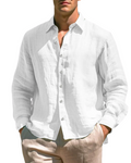 Camisa informal de lino