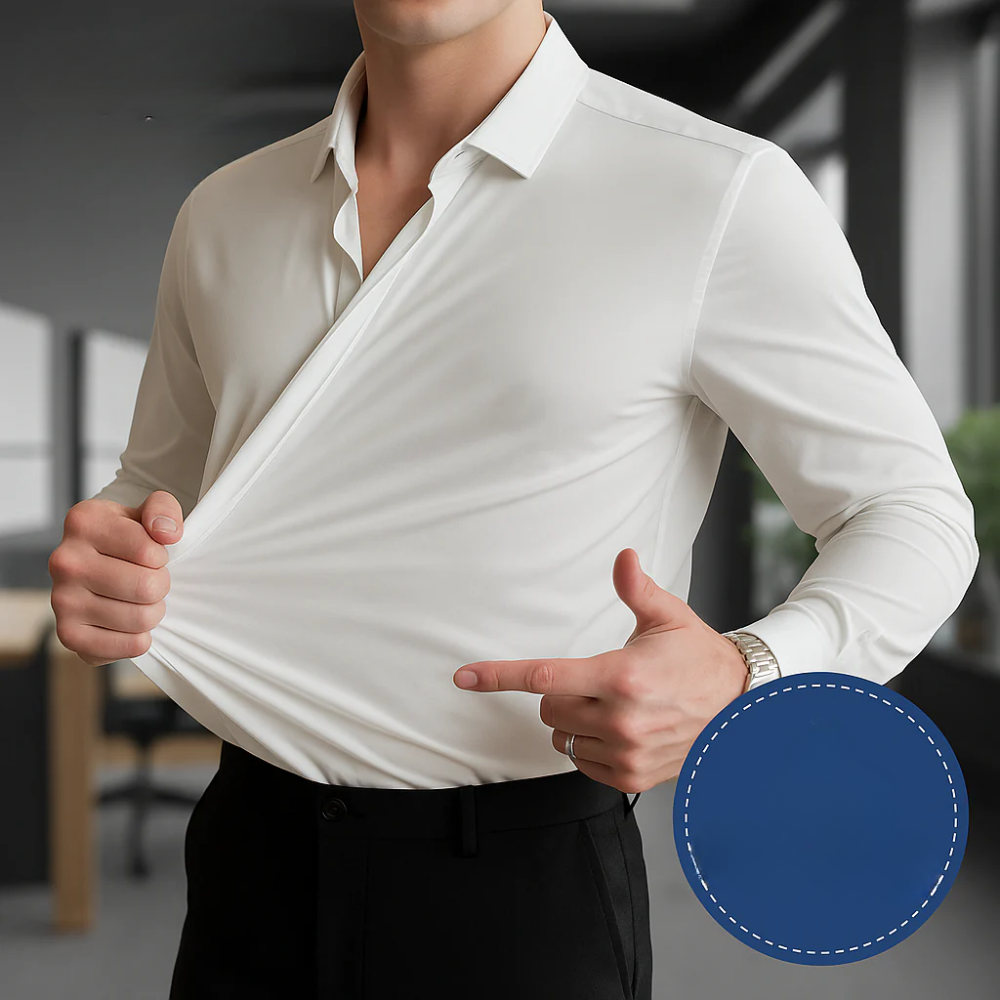 Camisa elástica que no se arruga