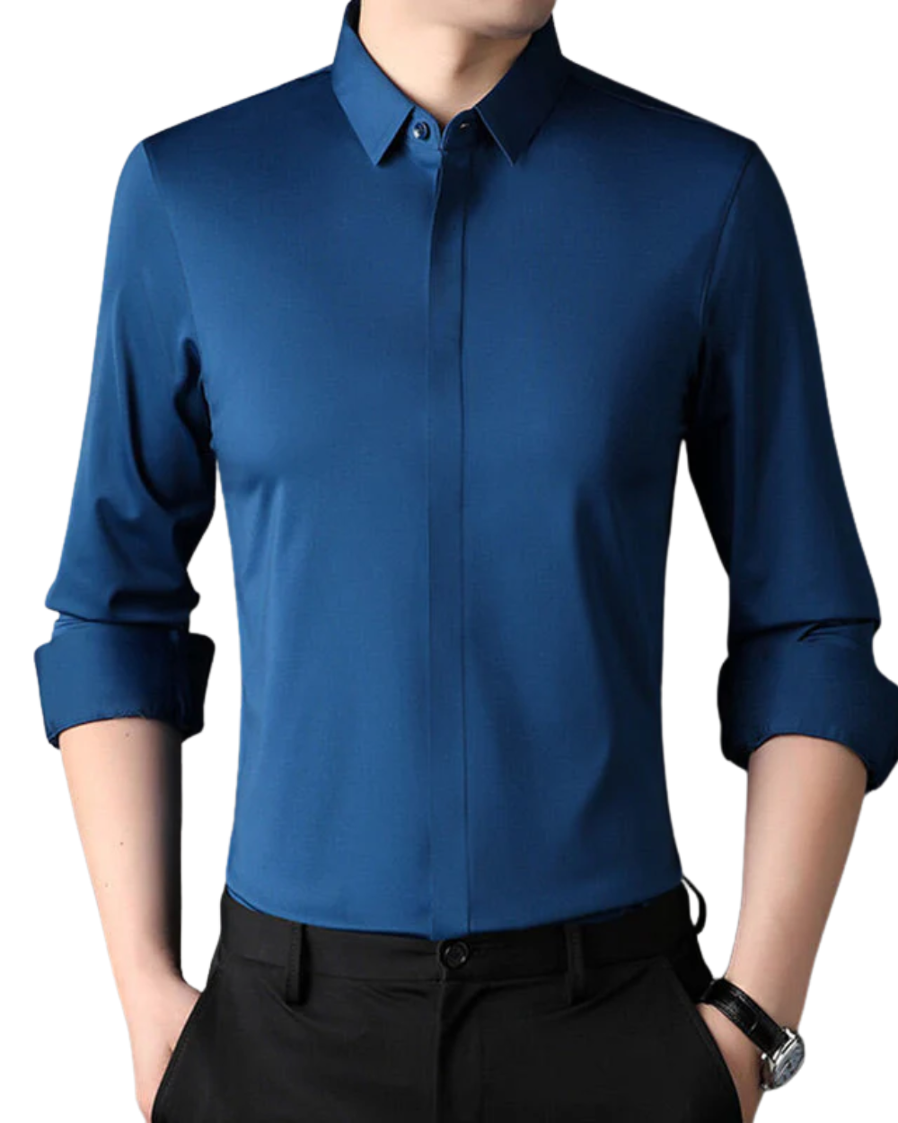 Camisa elástica que no se arruga