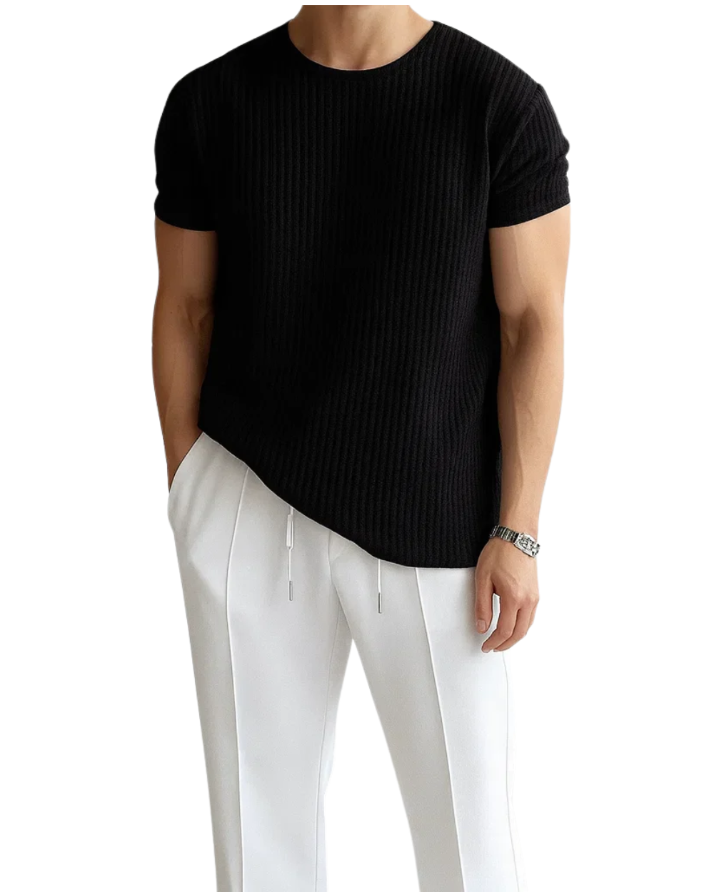 Camiseta de punto elegante