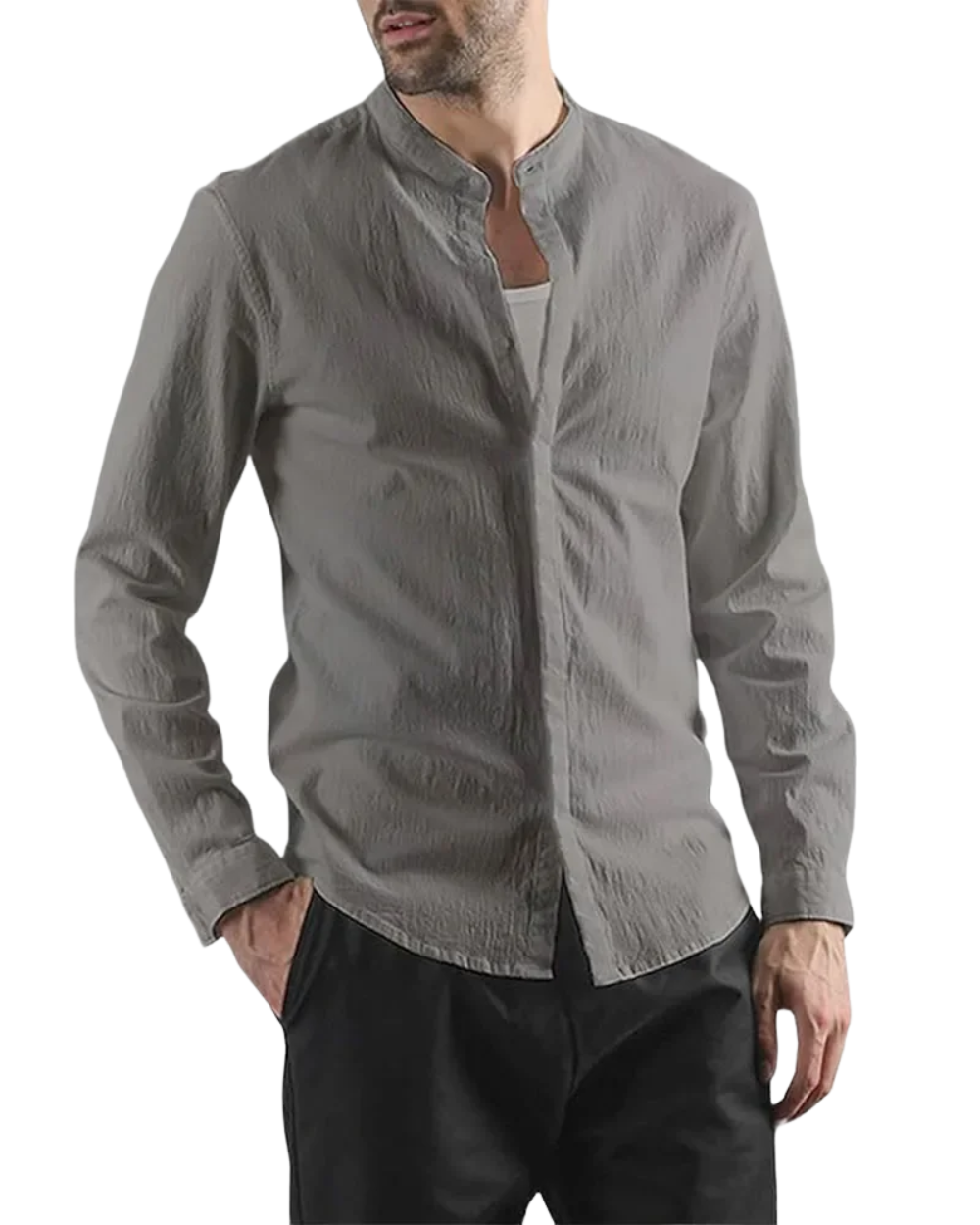 Camisa elegante y ligera de lino
