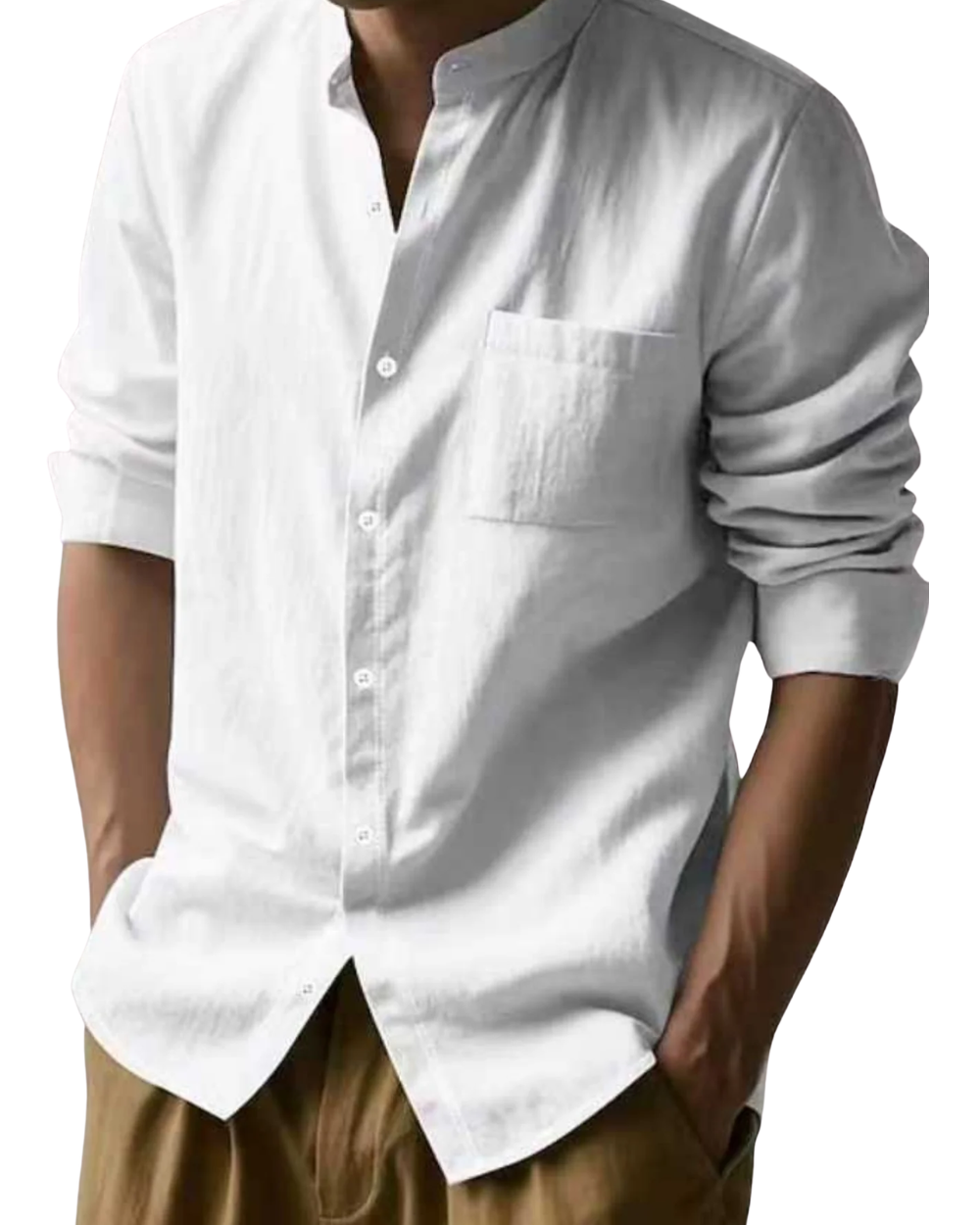 Elegante camisa de verano de lino