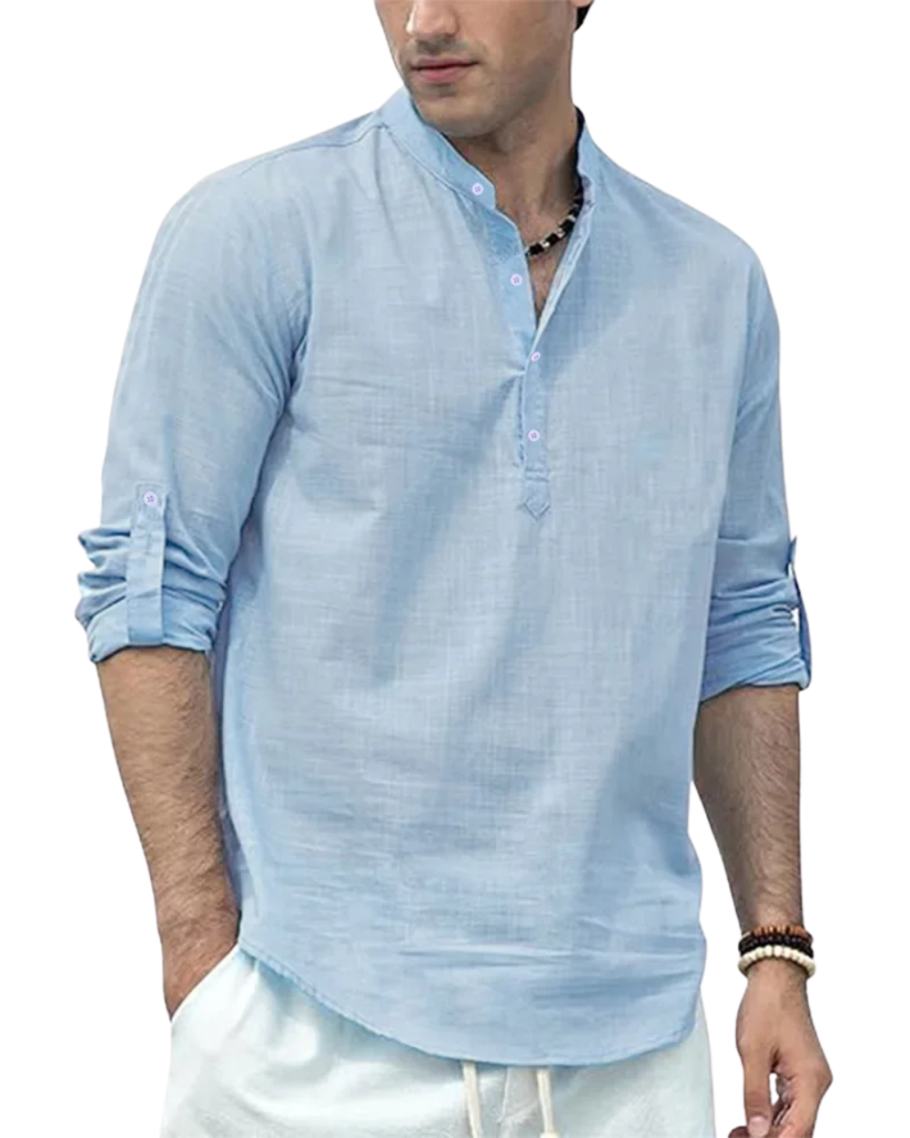 Camisa Henley informal