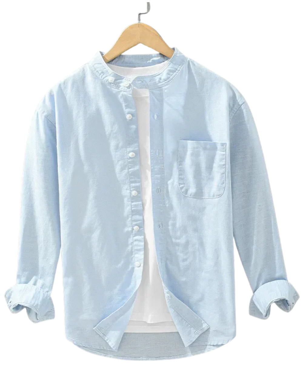 Camisa informal japonesa para hombre