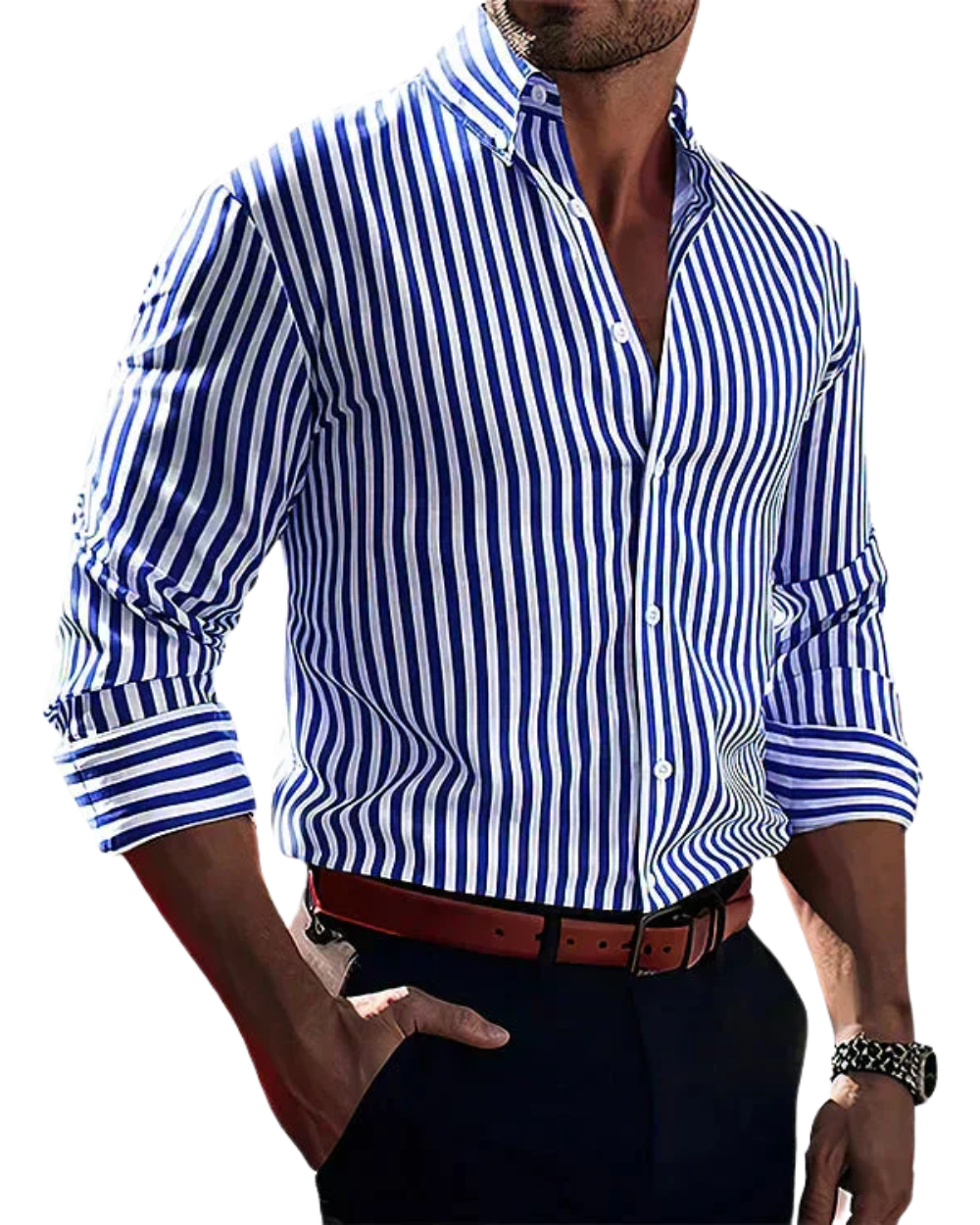 Camisa elegante a rayas