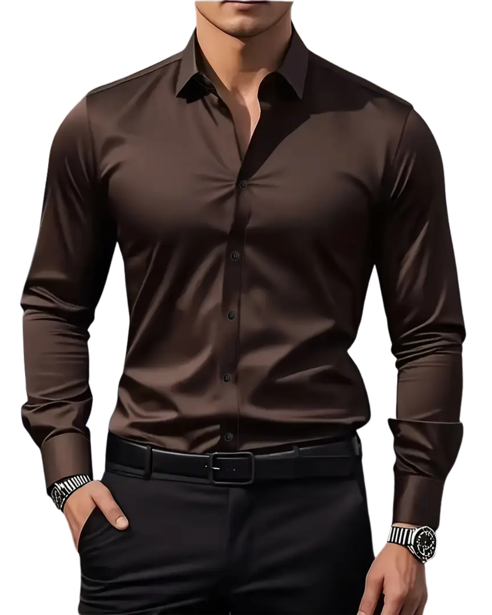 Camisa elegante de hombre