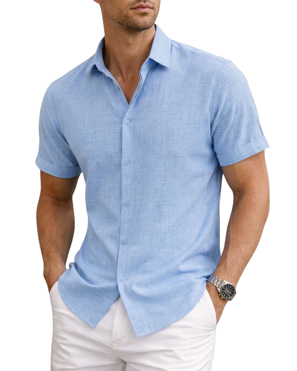 Camisa elegante de algodón
