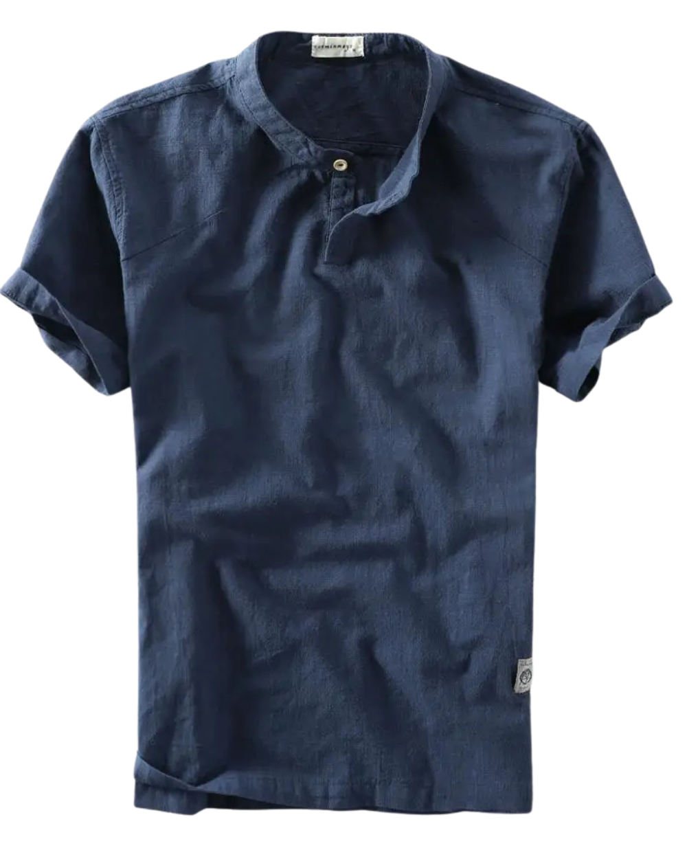 Elegante camisa de verano de algodón y lino
